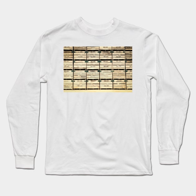 Carrot Crates 2 Long Sleeve T-Shirt by Robert Alsop